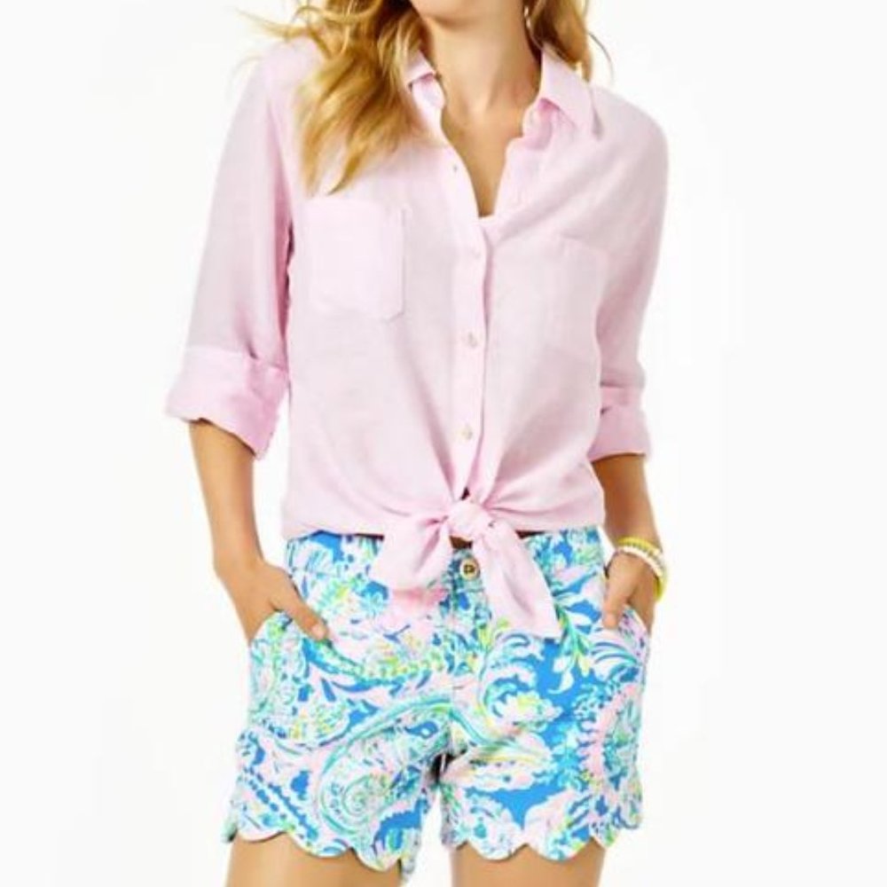 Lilly Pulitzer Buttercup Stretch Short Size 12